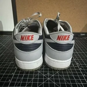 Used Women\'s Nike Dunk Low SP College Navy Grey SIZE 12 W 10.5 M Georgetown Hoya Nike | Shoes | Used Womens Nike Dunk Low Sp College Navy  main image 2